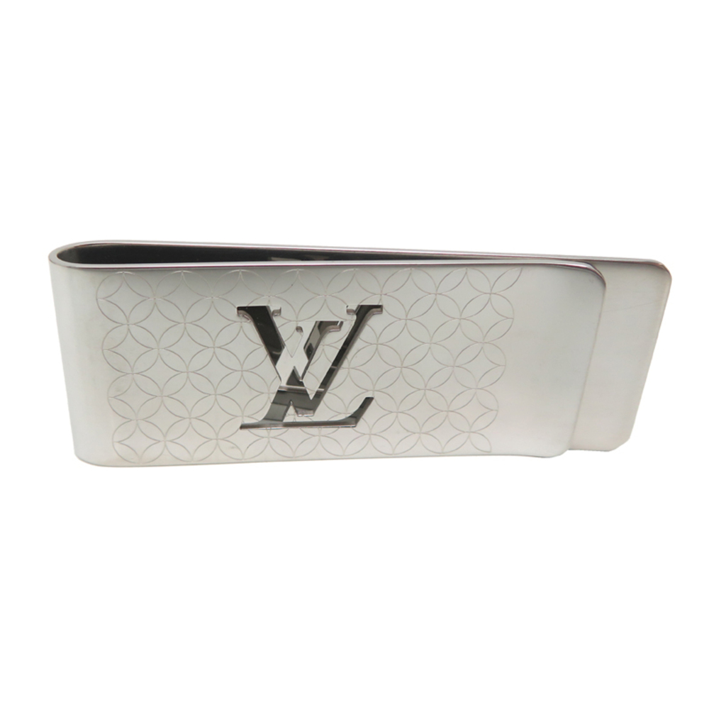 Louis Vuitton Bill Clip Champs-Élysées Men's Money M65041 Steel Silver
